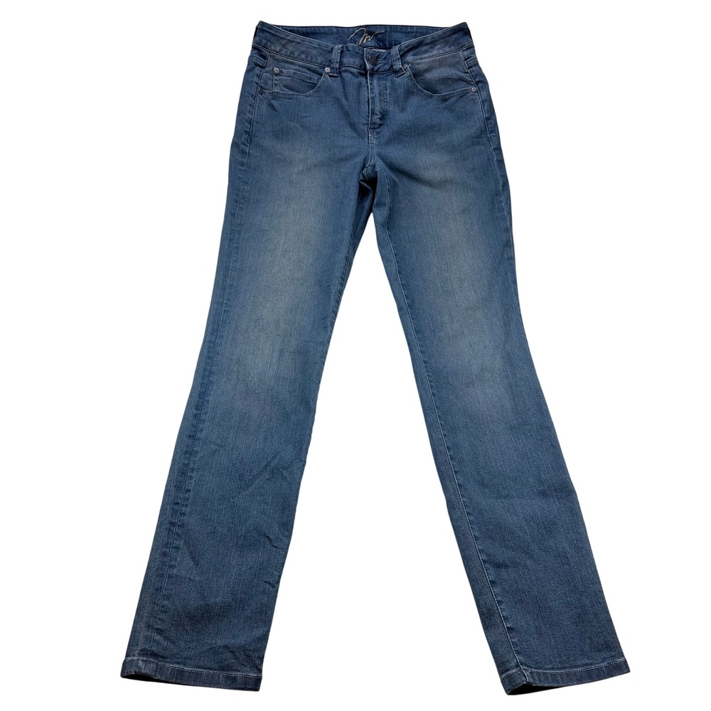 Miraclebody by Miraclesuit Womens Size 4 Medium Wash Straight Leg Stretch Jeans